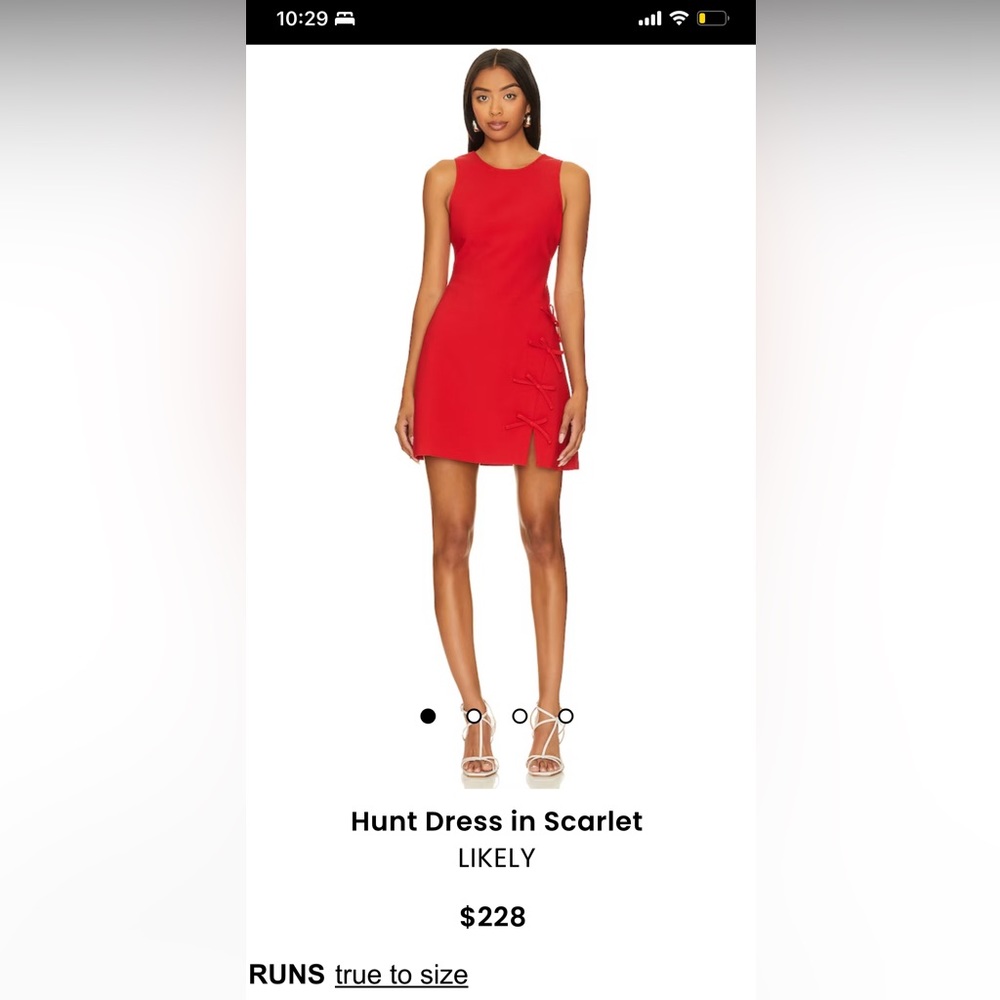 Hunt Dress in Scarlet